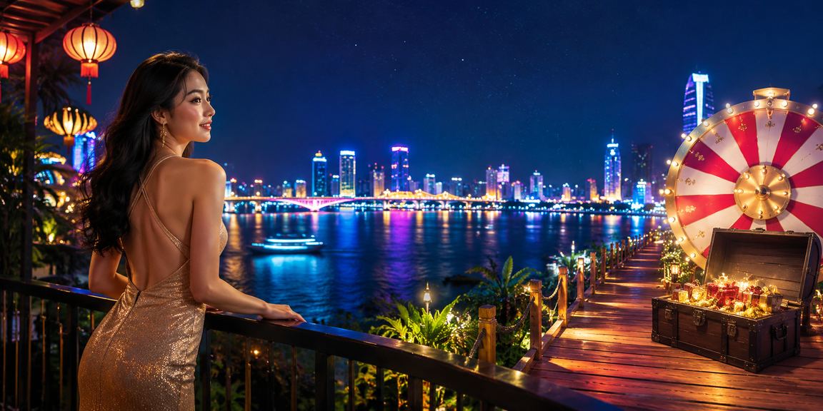 Bàn Roulette sôi động tại lễ hội đêm Đà Nẵng, người chơi tập trung theo dõi