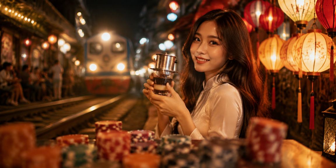 Người dùng Hà Nội đăng ký tài khoản và nhận thưởng chào mừng tại quán cà phê