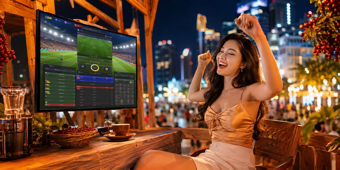 Giao diện đặt cược online tại TP Hồ Chí Minh nhìn từ quán cà phê