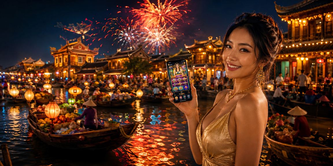 Lễ hội thể thao và cá cược VIP tại Huế với không khí sôi động và ánh đèn rực rỡ